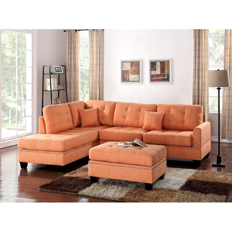 Red Barrel Studio® Eggert 104" Wide Reversible Sofa & Chaise with
